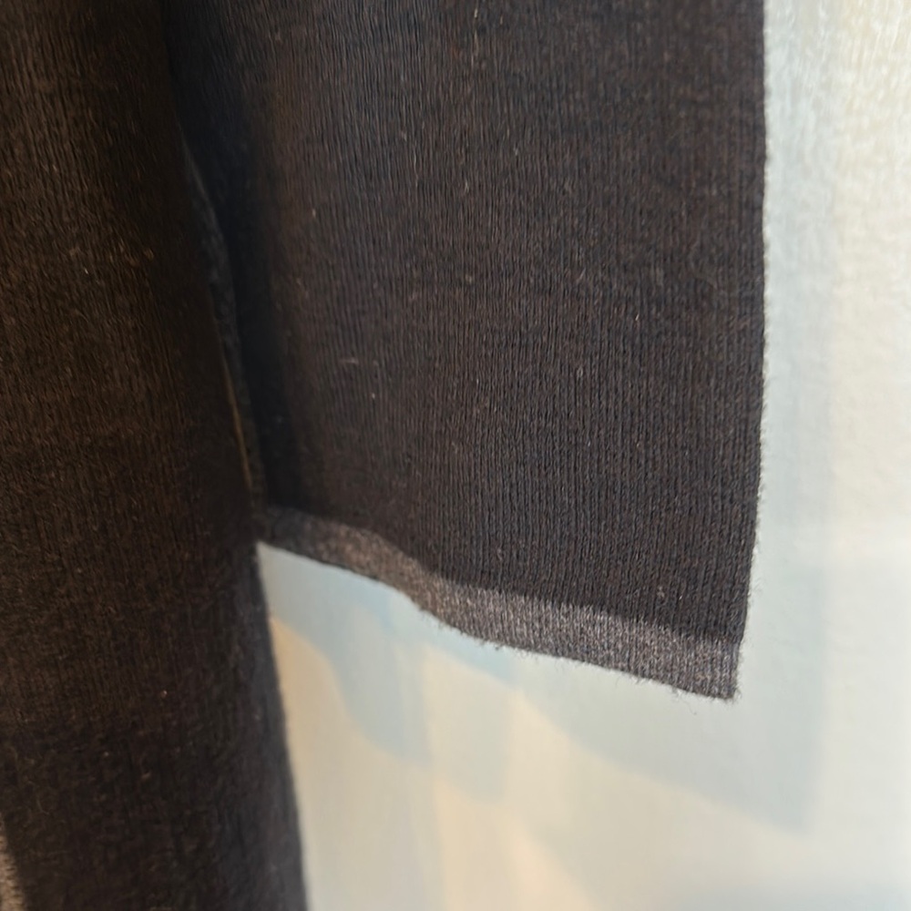 “OST” Black and Gray Women's open front hooded cardigan - Picture 6 of 8